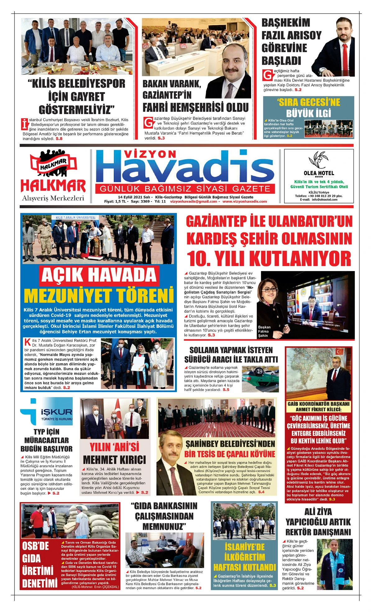 14.09.2021 E-GAZETE