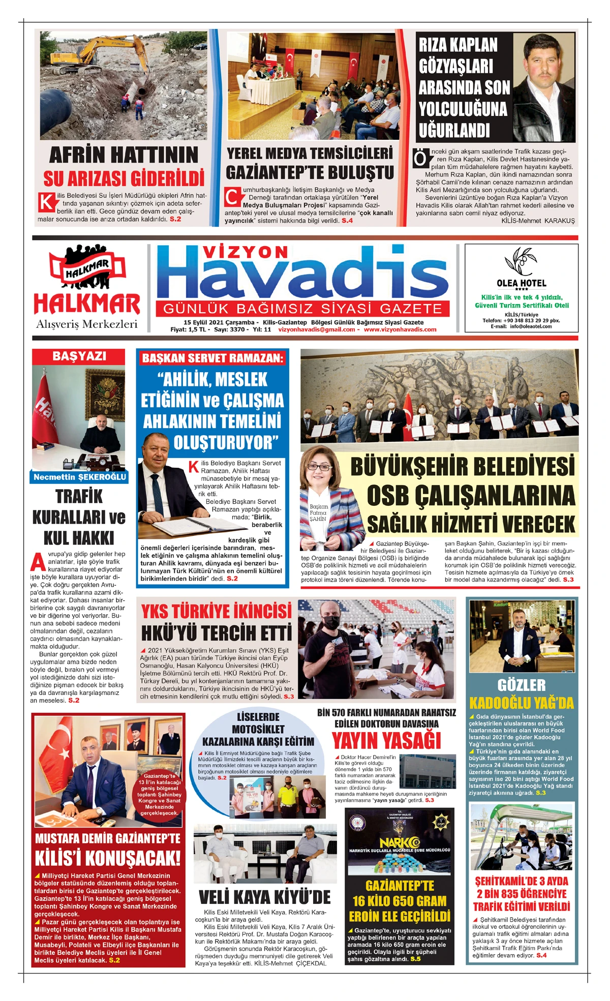 15.09.2021 E-GAZETE
