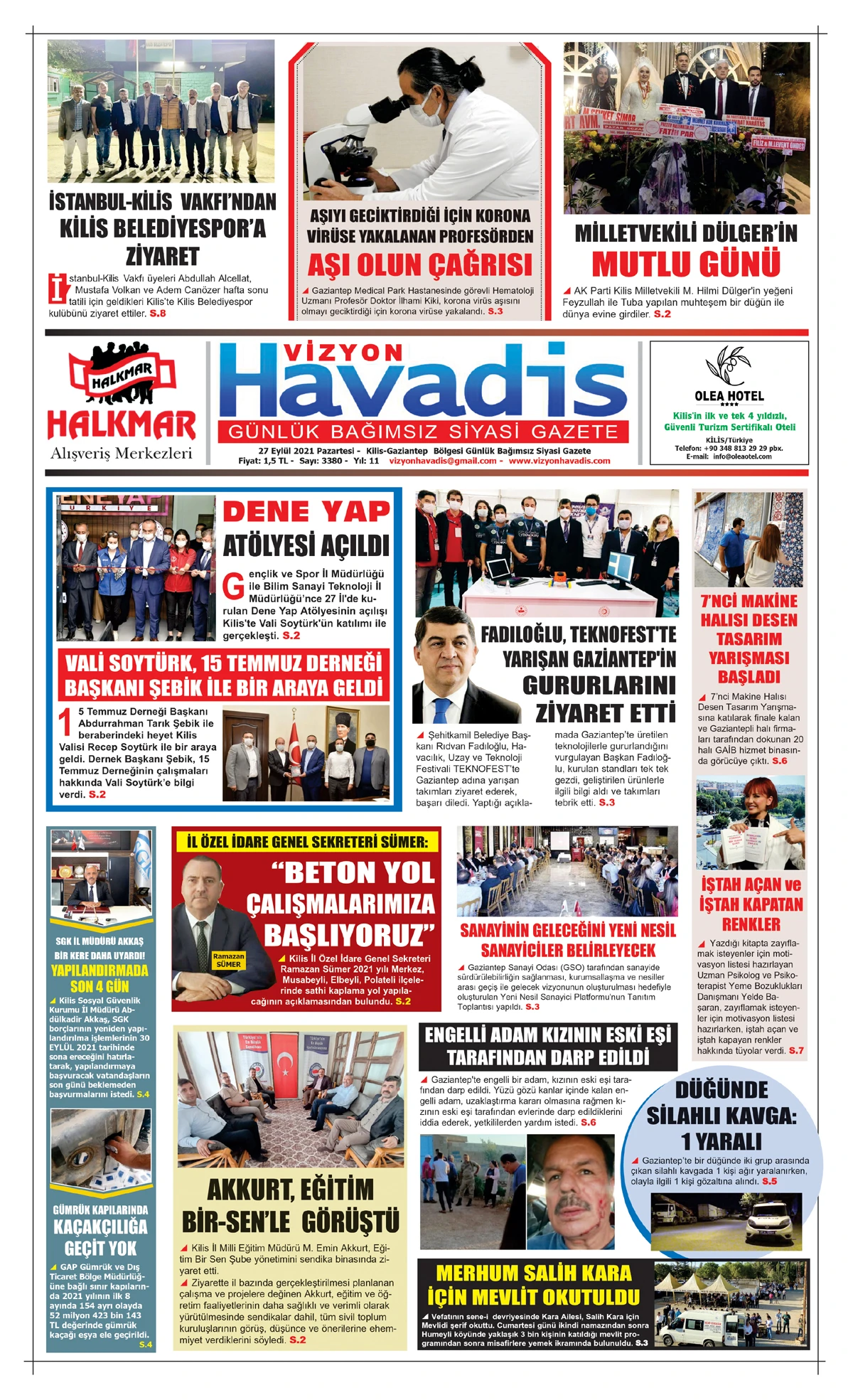 27.09.2021 E-GAZETE