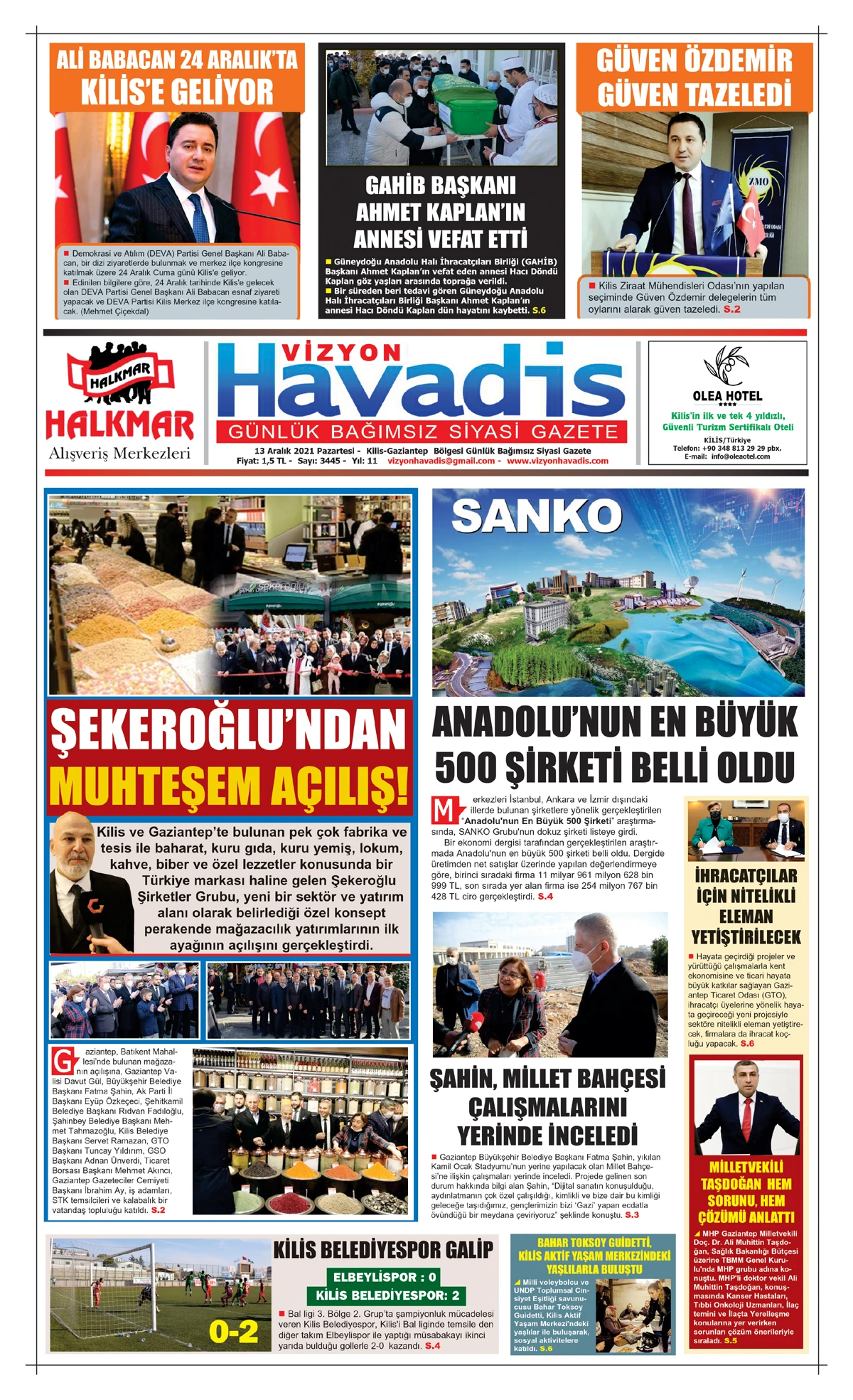 13.12.2021 E-GAZETE... 