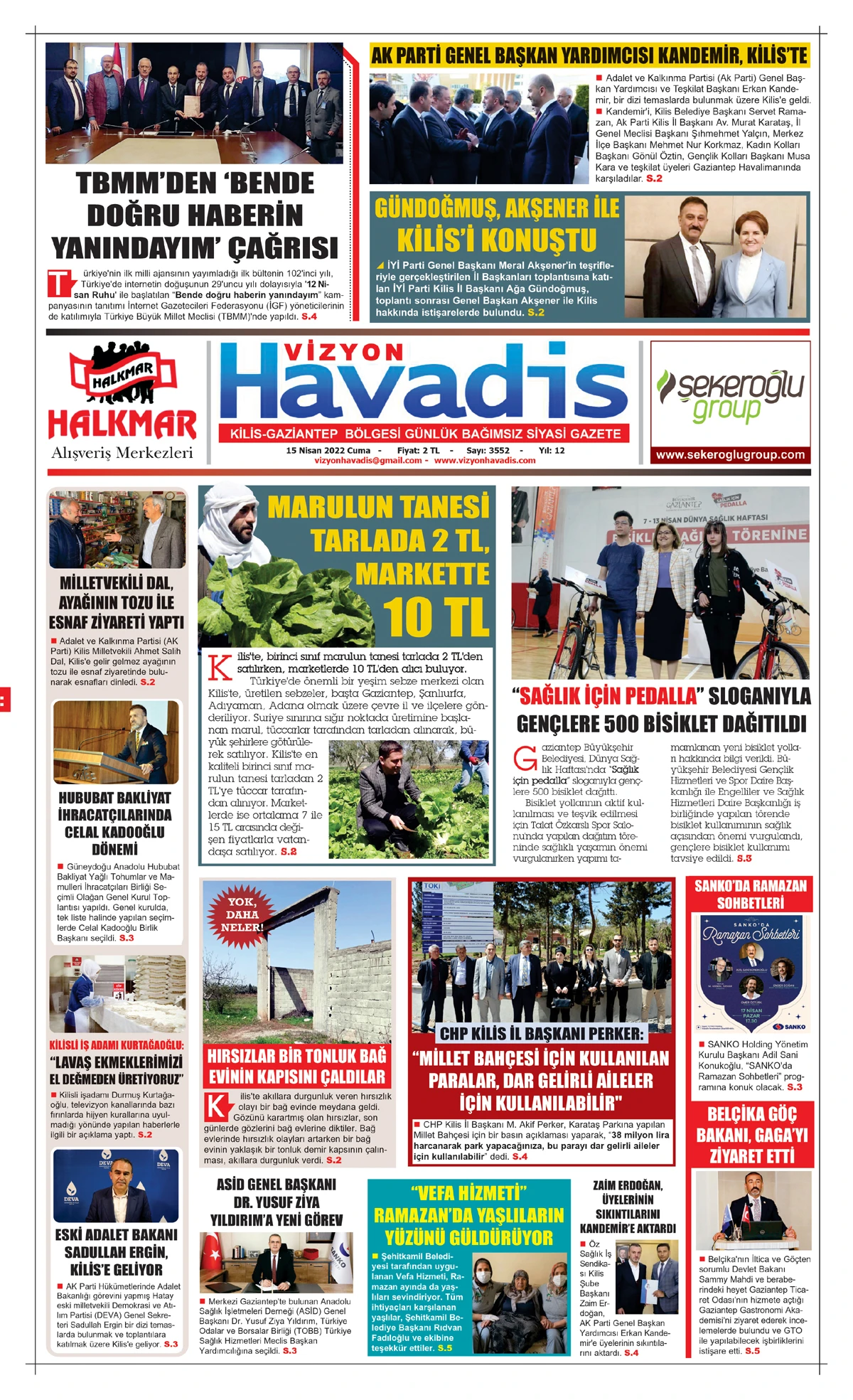 15.04.2022 E-GAZETE