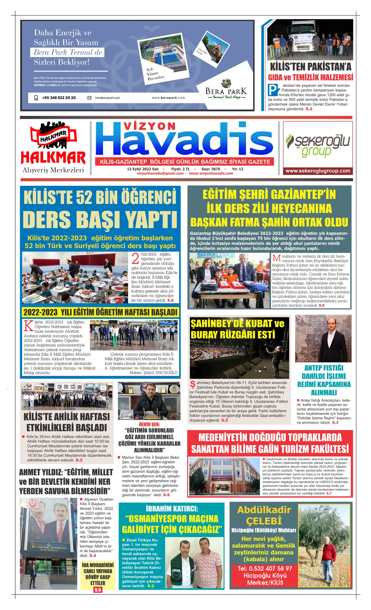 13.09.2022 E-GAZETE