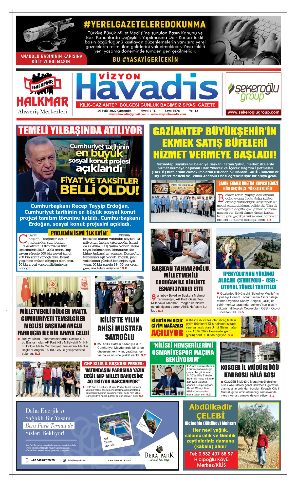 14.09.2022 E-GAZETE