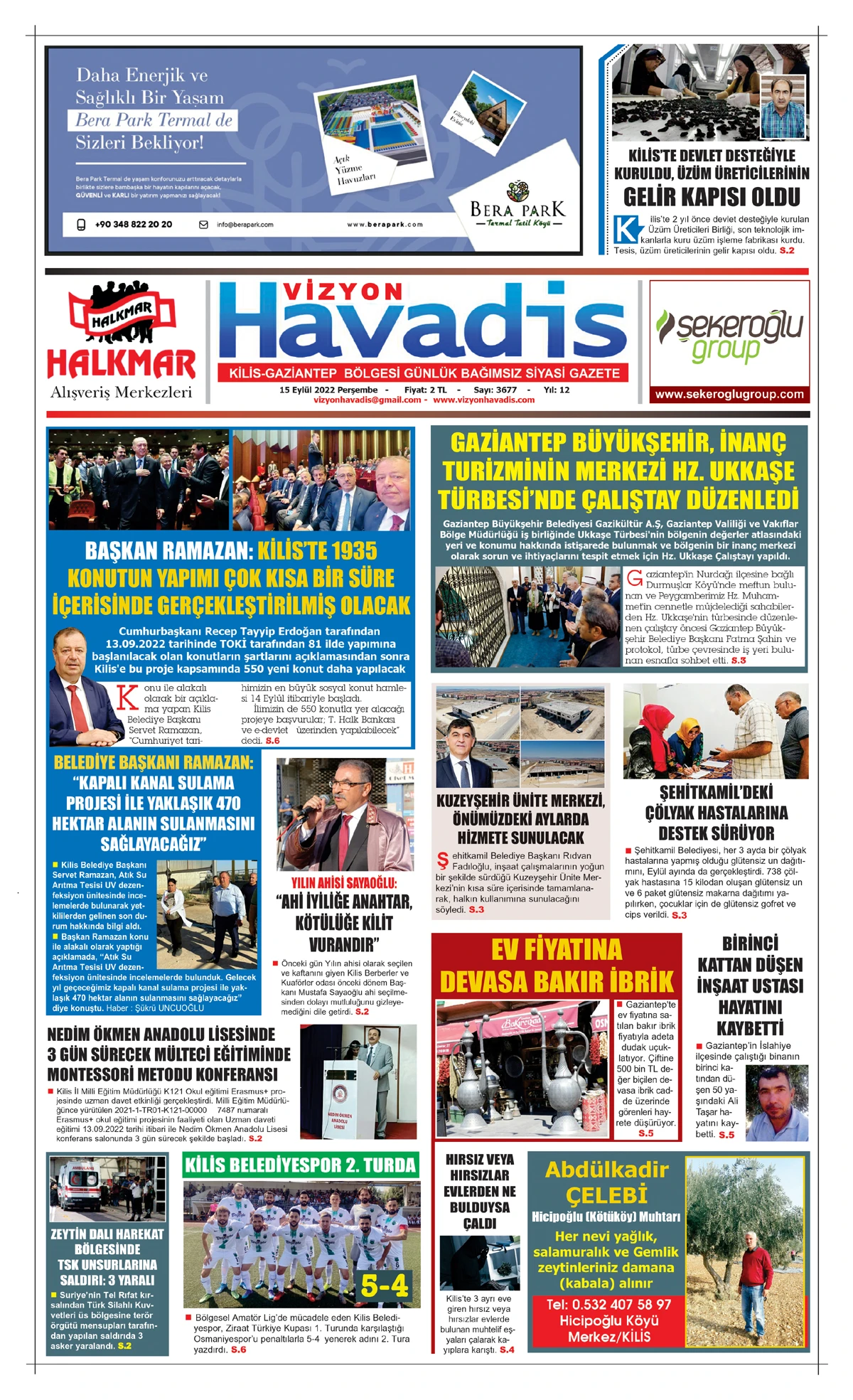 15.09.2022 E-GAZETE