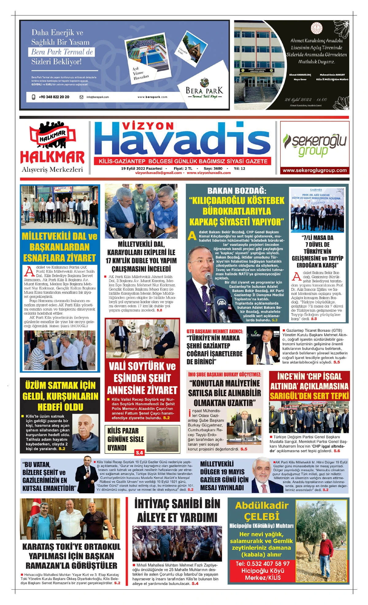 19.09.2022 E-GAZETE