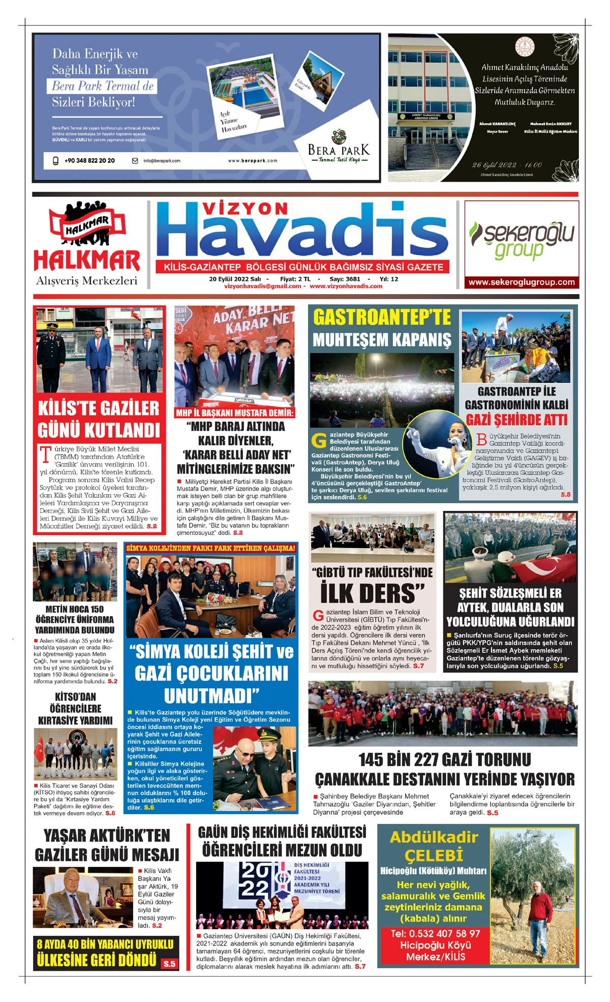 20.09.2022 E-GAZETE