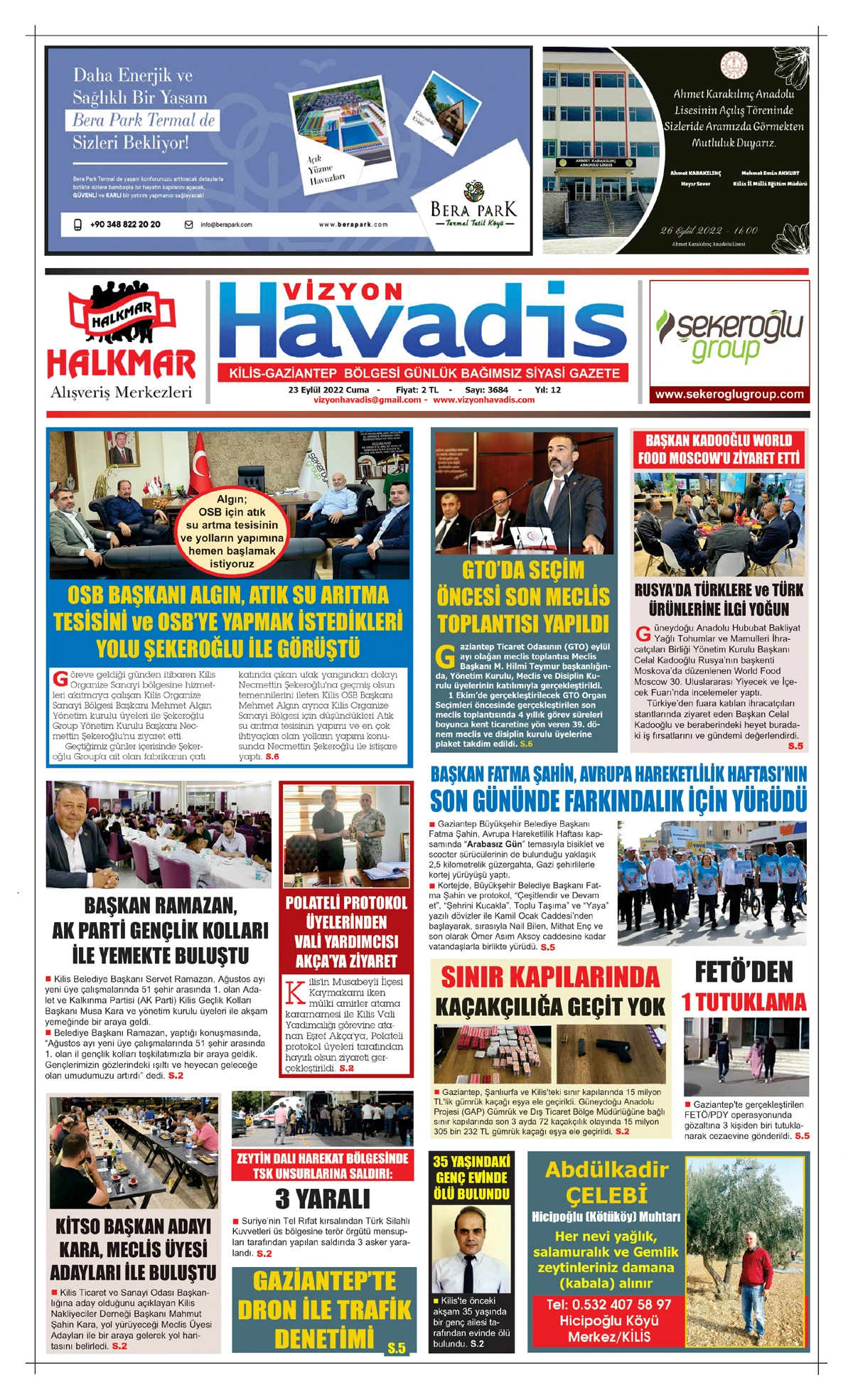 23.09.2022 E-GAZETE