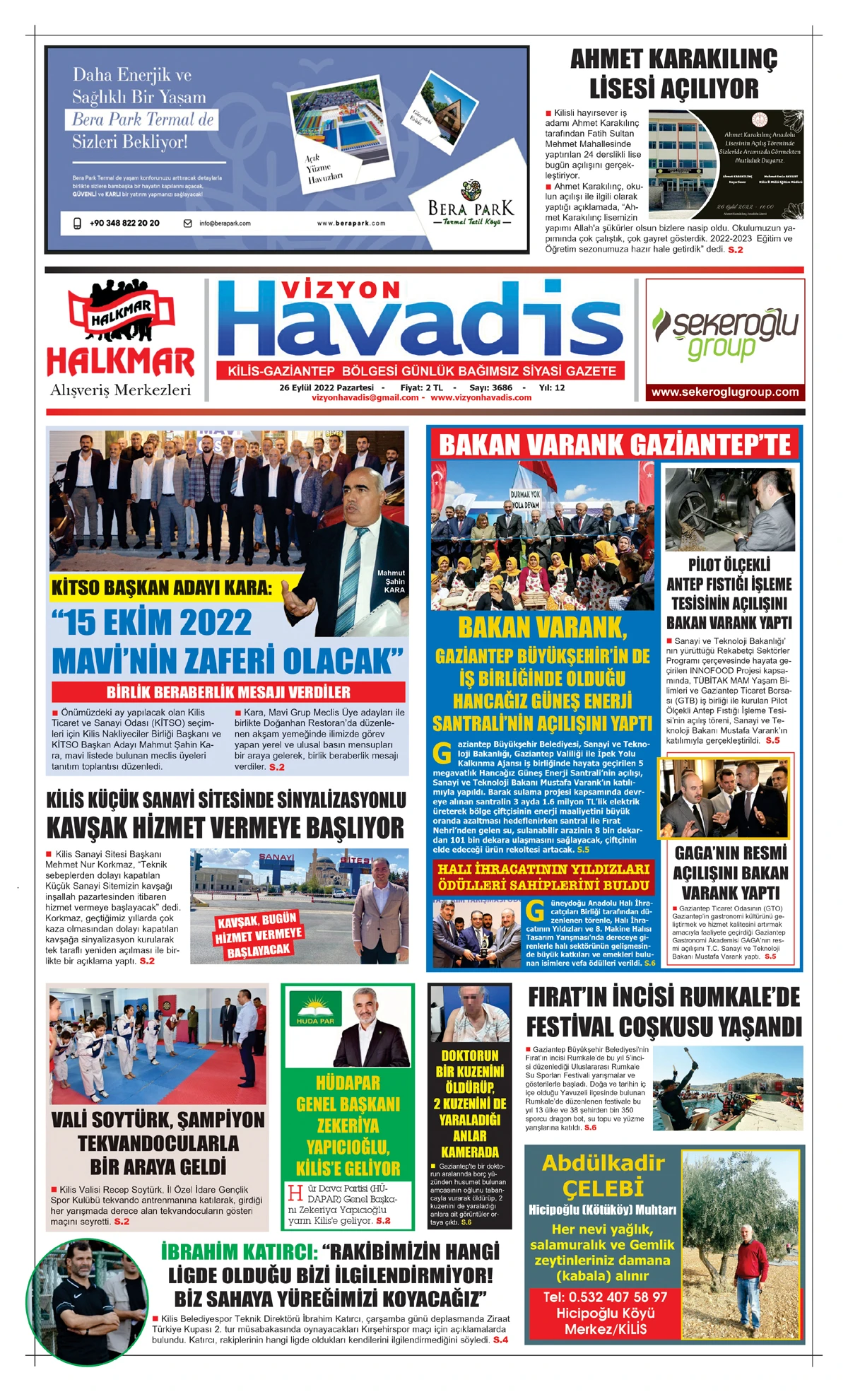 26.09.2022 E-GAZETE