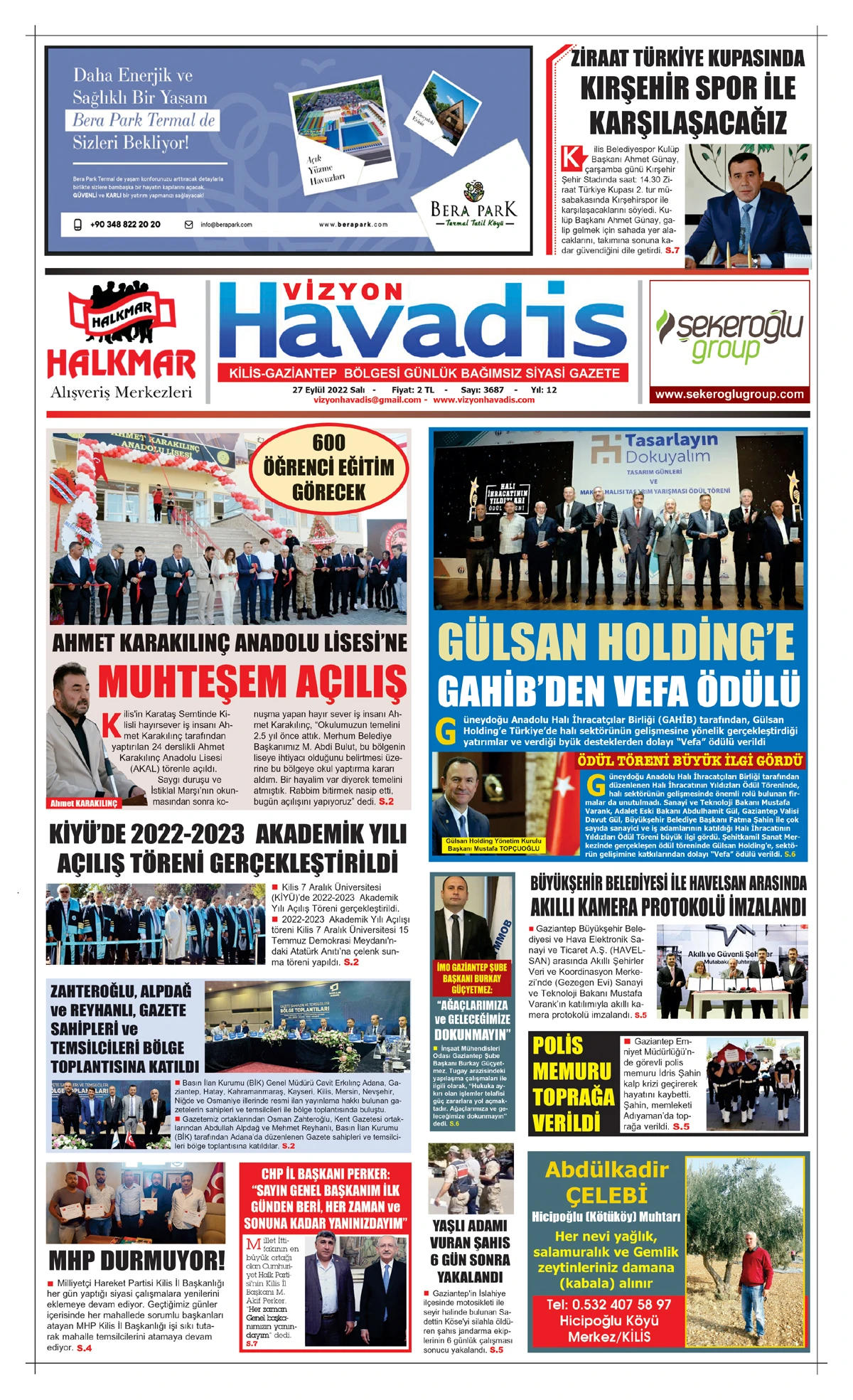 27.09.2022 E-GAZETE