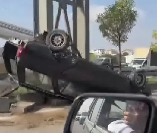 Otomobil refüje çarpıp takla attı: 1 yaralı, kilis kent haber, asayiş