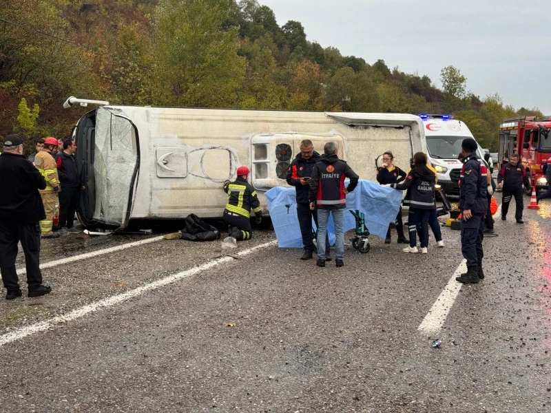 kaygan yolda facia: İşçi servisi devrildi, 1 ölü 19 yaralı, Kilis kent haber, asayiş