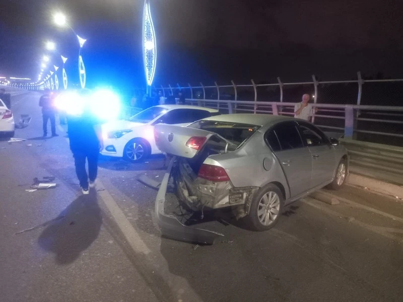 Köprü üzerinde zincirleme kaza: 4 kişi yaralandı, kilis kent haber, asayiş