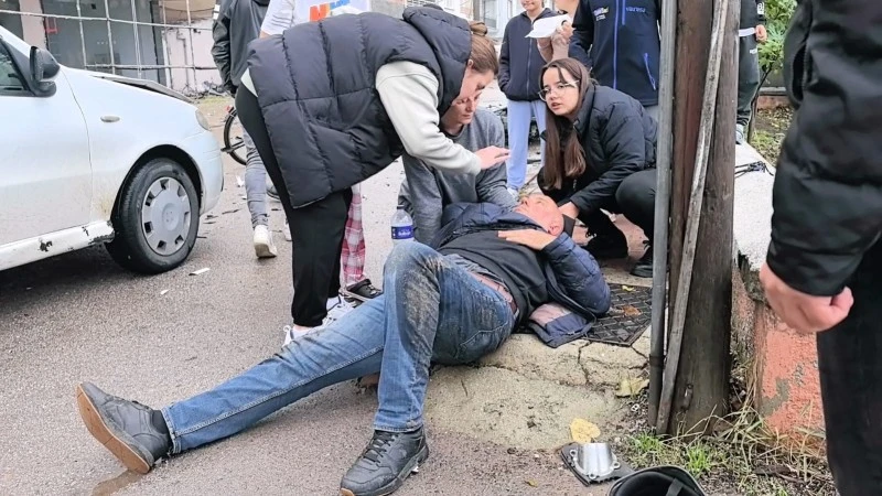 Otomobille Çarpışan Motosiklet Sürücüsü Yaralandı, kilis kent haber