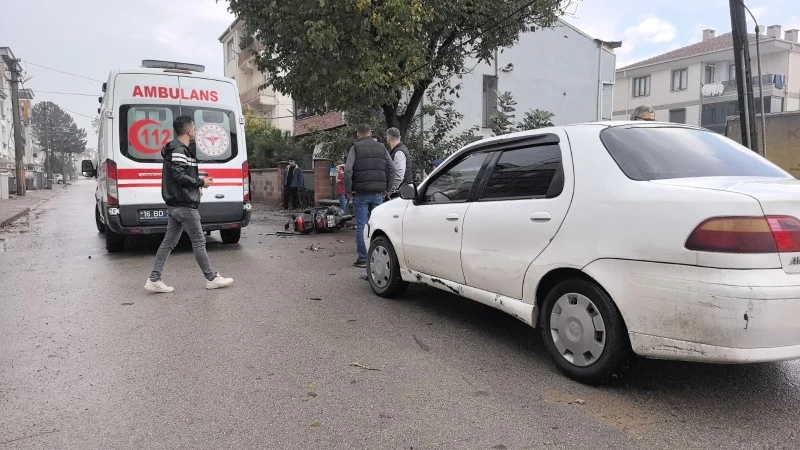 Otomobille Çarpışan Motosiklet Sürücüsü Yaralandı, kilis kent haber