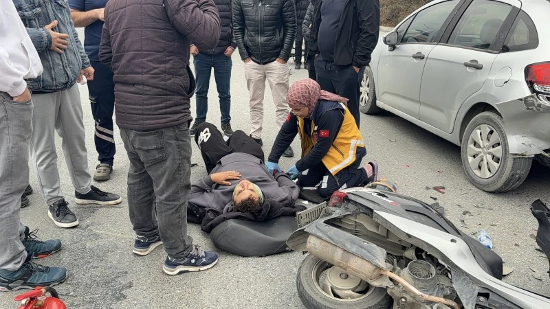 Motosiklet üzerinde tartışma kazayla bitti: 2 yaralı, kilis kent haber, asayiş