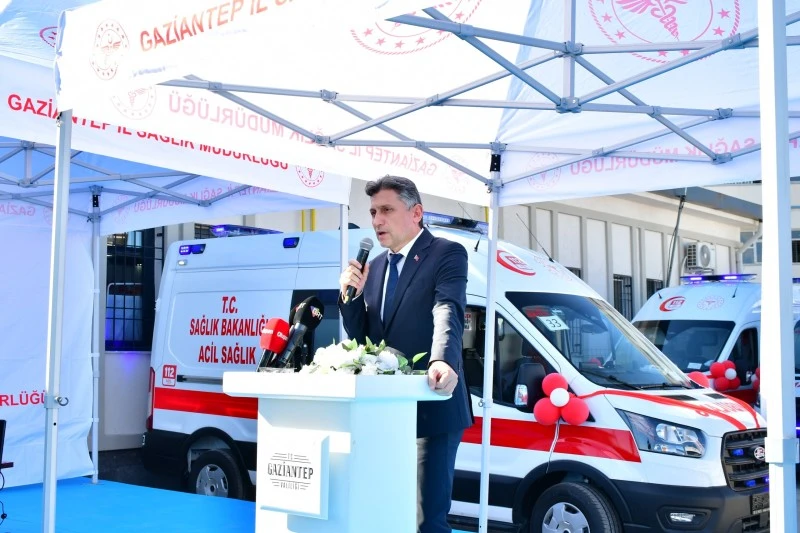 Sağlık Bakanlığı Gaziantep’e 16 tam donanımlı ambulans tahsis etti, kilis kent haber, asayiş