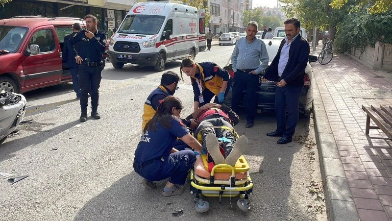 Ortalığın savaş alanına döndüğü kaza kamerada: 1 yaralı, kilis kent haber, asayiş