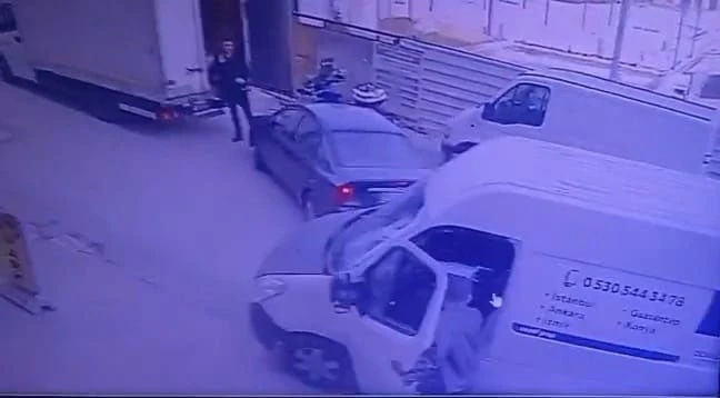 El freni çekilmeyen kamyoneti görevli durdurdu, Kilis kent haber, asayiş