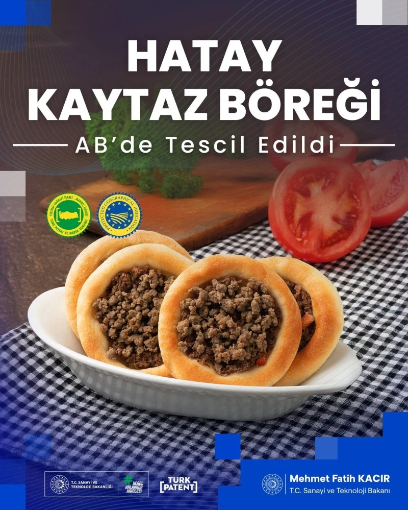 Gaziantep Lahmacunu, Hatay Kaytaz Böreği, AB coğrafi işaret, kilis kent haber, kaytaz böreği