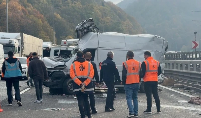 TEM’in Bolu geçişinde zincirleme kaza: 1 yaralı, kilis kent haber, asayiş