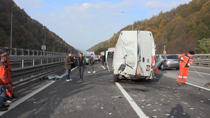 TEM’in Bolu geçişinde zincirleme kaza: 1 yaralı, kilis kent haber, asayiş
