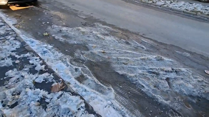 çamurlu kar, yolda kar, buzlu yol