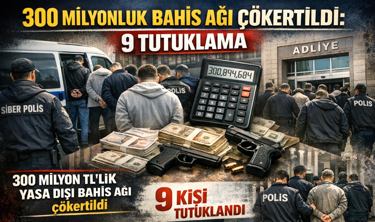 300 Milyonluk Bahis Ağı &Ccedil;&ouml;kertildi: 9 Tutuklama