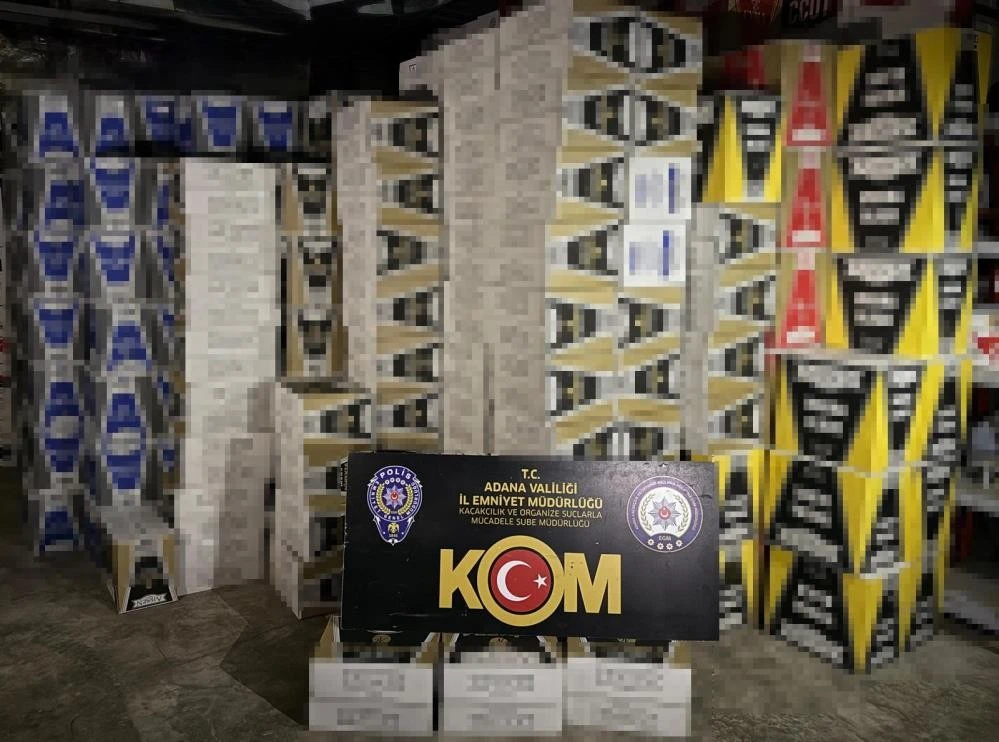 7 milyon 480 bin kaçak makaron ele geçirildi