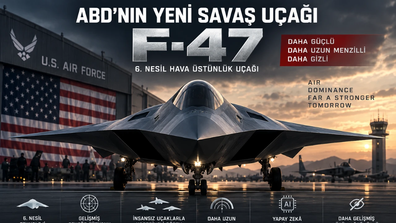 ABD&rsquo;nin Yeni Savaş U&ccedil;ağı F-47 Geliyor