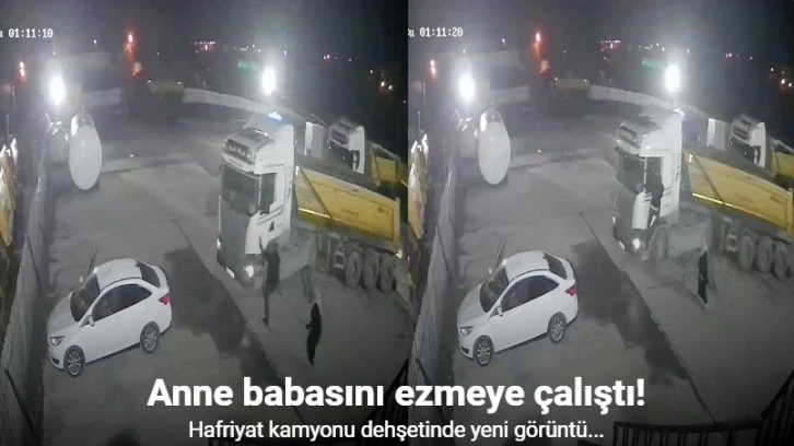 Anne babasını ezmeye çalıştı!