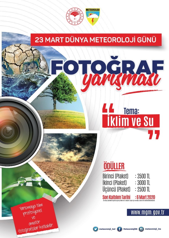 METEOROLOJİ "İKLİM VE SU" KONULU FOTOĞRAF YARIŞMASI BAŞVURULARI BAŞLADI