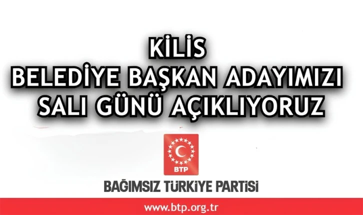 BTP’de aday salı günü belli oluyor