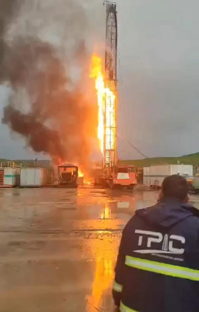 Çalışma yapılan petrol kuyusunda patlama: 1 ölü, 1 yaralı