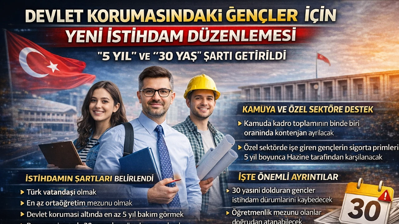 Devlet Korumasındaki Gen&ccedil;lere İstihdamda Yeni D&ouml;nem
