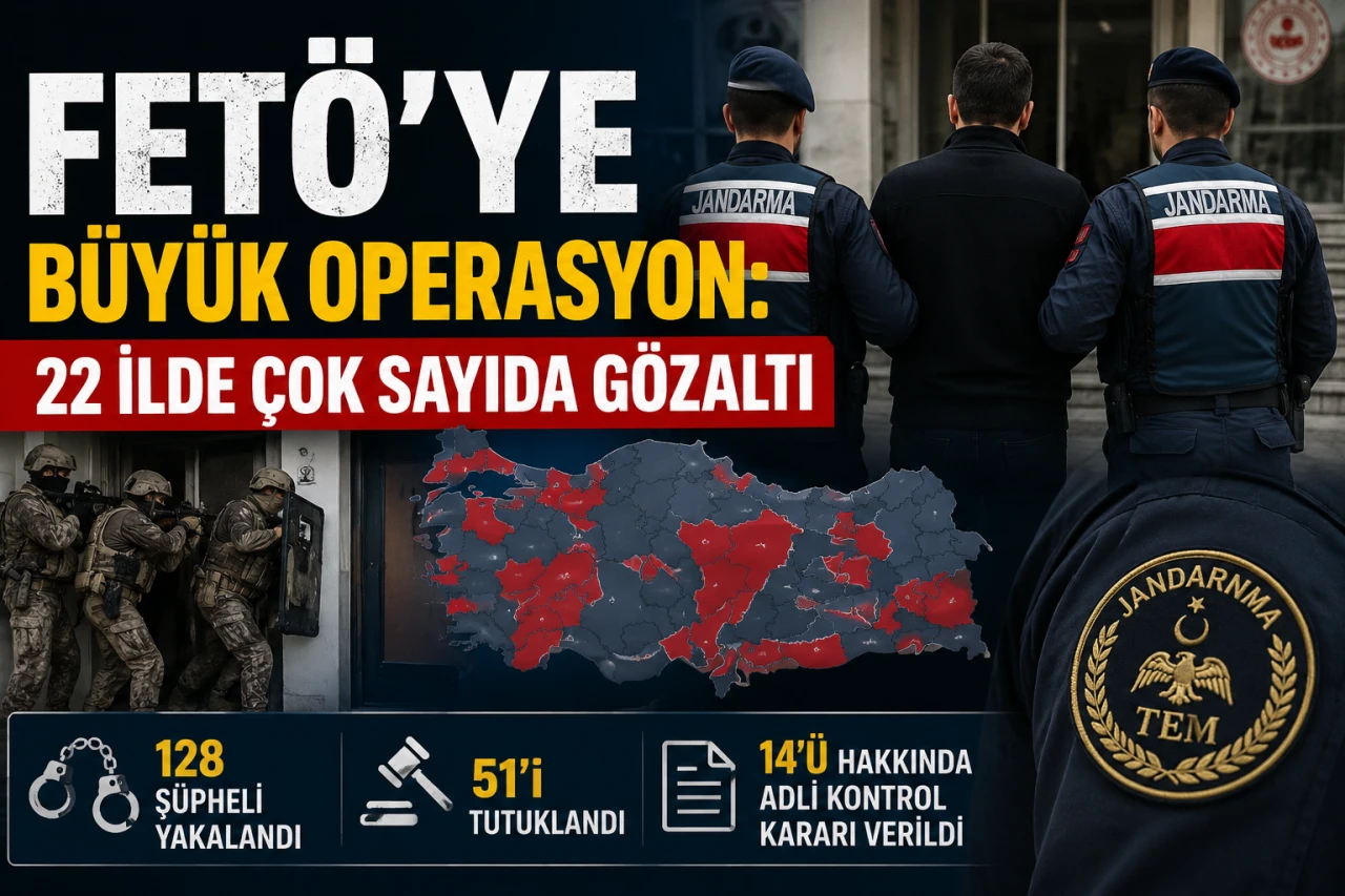 FET&Ouml;'ye B&uuml;y&uuml;k Operasyon: 22 İlde &Ccedil;ok Sayıda G&ouml;zaltı