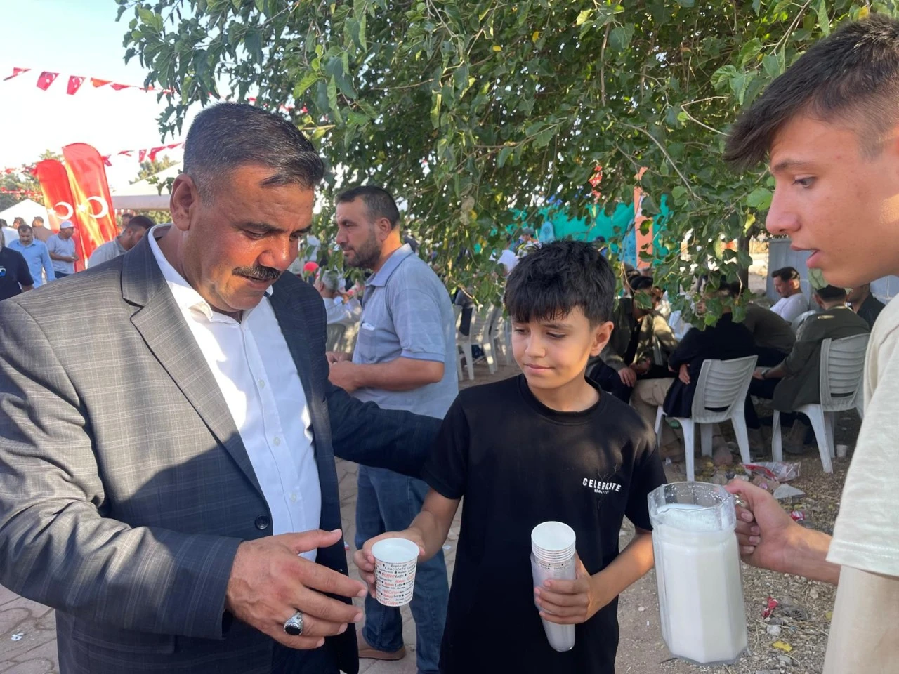 Tilhabeş K&ouml;y&uuml;&rsquo;nde Mercid&acirc;bık Zaferi&rsquo;nin 510. Yılına &Ouml;zel Ayran İkramı