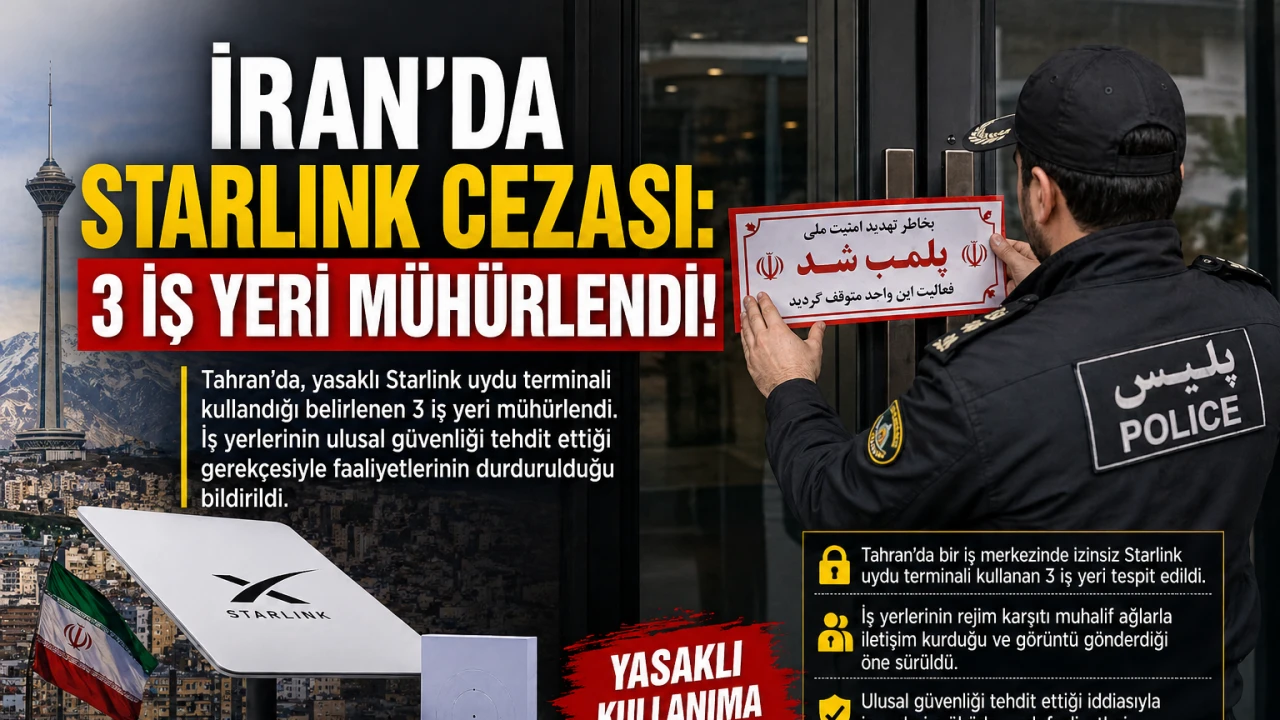 İran&rsquo;da Starlink Operasyonu: 3 İş Yeri M&uuml;h&uuml;rlendi
