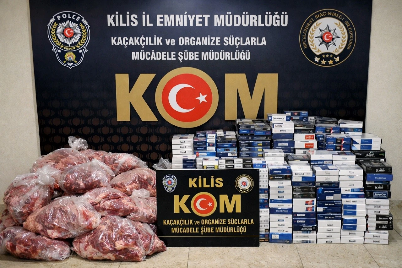 Kilis&rsquo;te Ara&ccedil;ta Ka&ccedil;ak Et Yakalandı