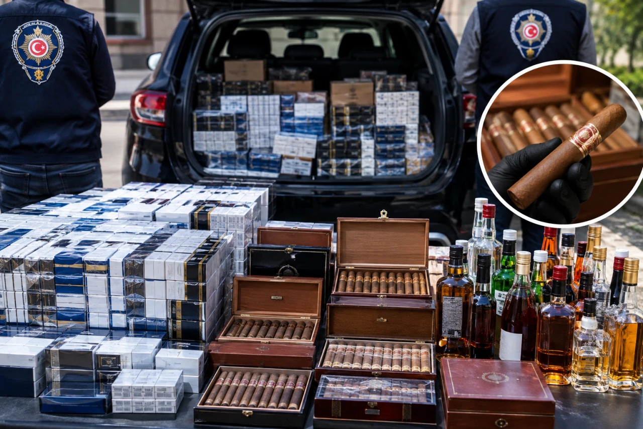 Kilis&rsquo;te Ara&ccedil;tan Sigara, Puro ve Alkol Yakalandı