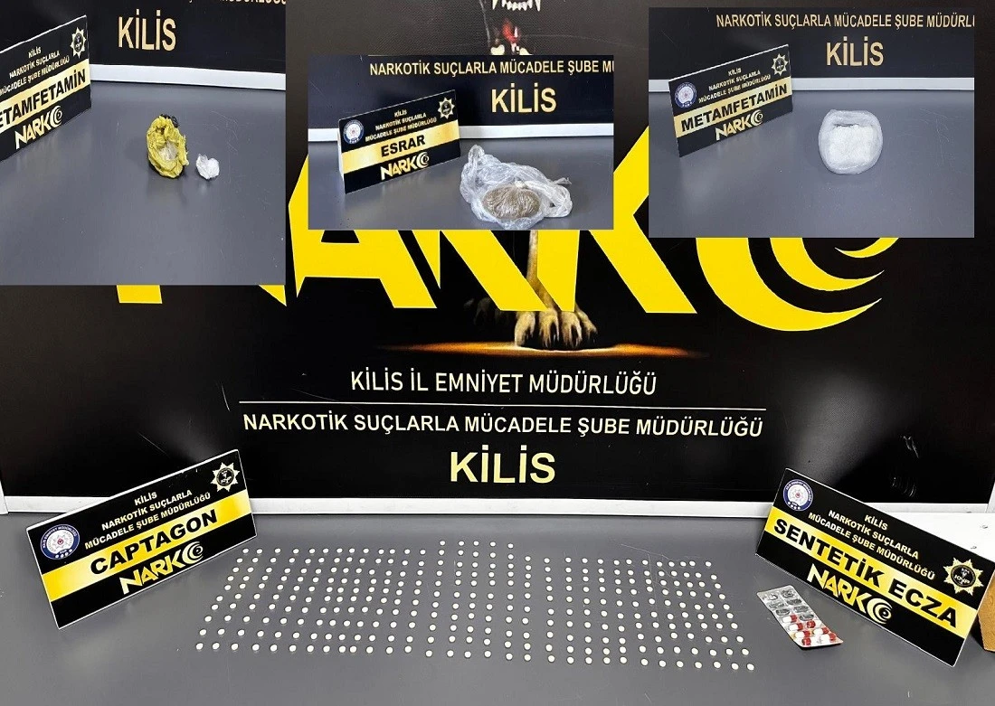 Kilis&rsquo;te B&uuml;y&uuml;k Uyuşturucu Operasyonu  