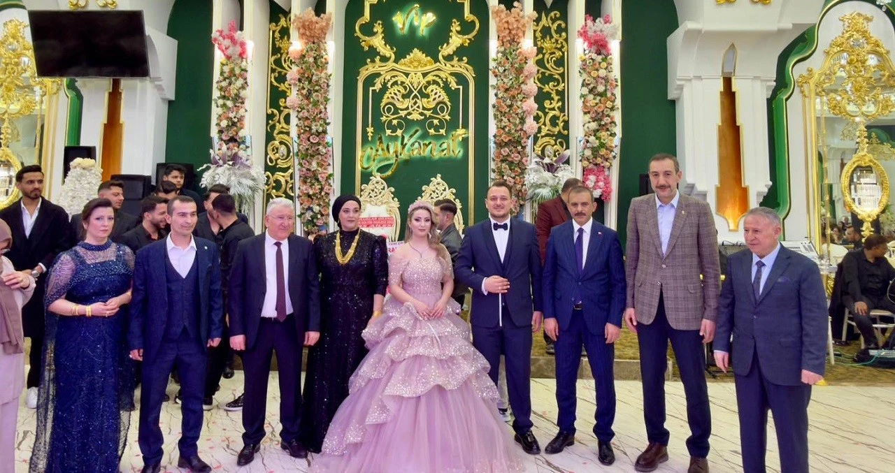 Kilis&rsquo;te Cansun ile Veysi Muhteşem bir T&ouml;renle Nişanlandı