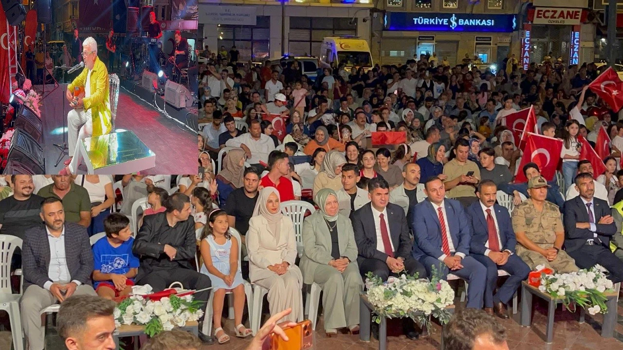 Kilis&rsquo;te Esat Kabaklı Konserine Yoğun İlgi! Cumhuriyet Meydanı Doldu Taştı