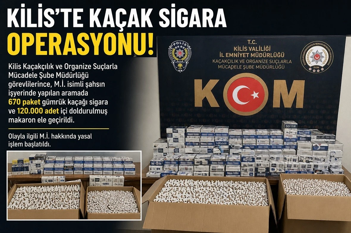 Kilis&rsquo;te Ka&ccedil;ak&ccedil;ılığa Darbe