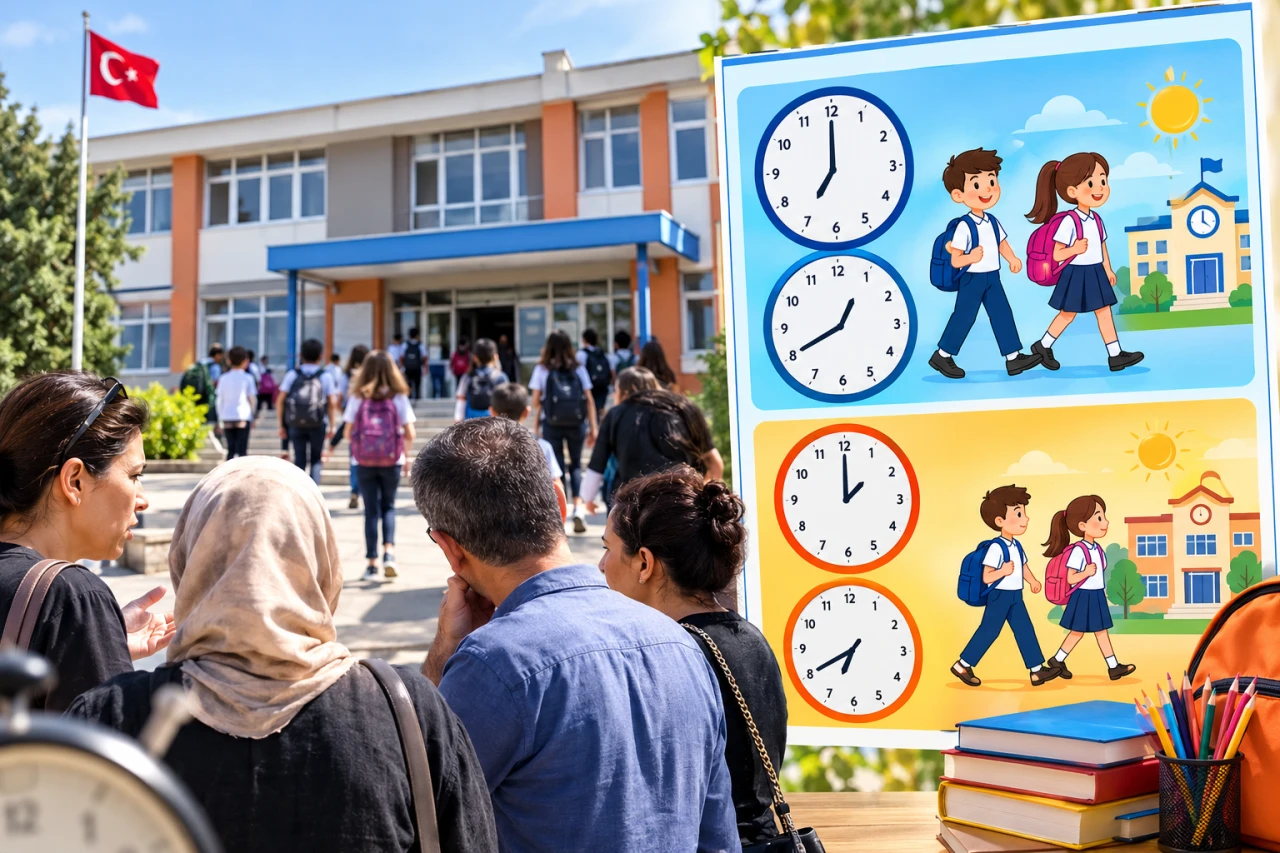 Kilis&rsquo;te Okulun Giriş-&Ccedil;ıkış Saatlerine Velilerden Tepki