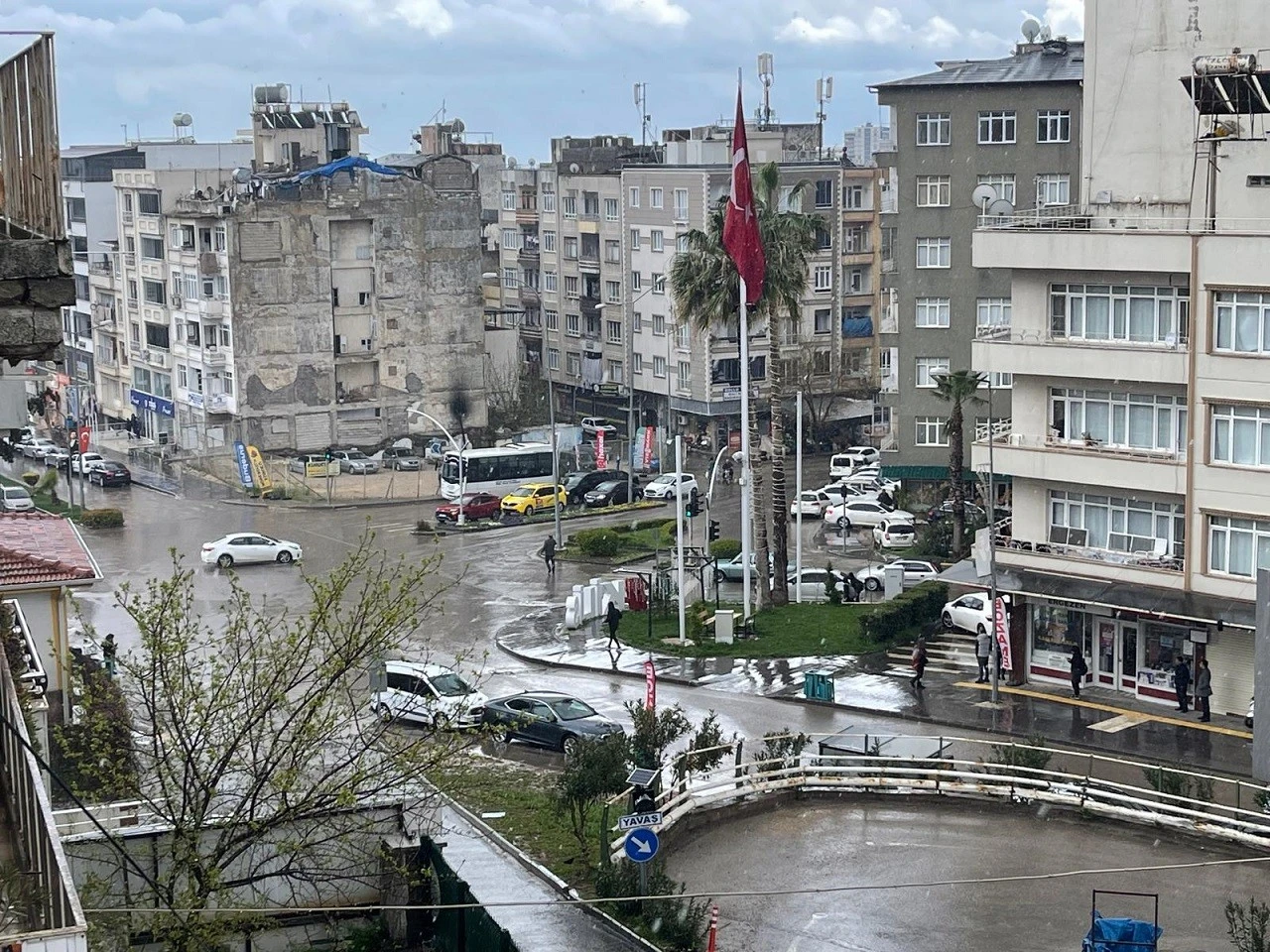 Kilis&rsquo;te Sağanak Yağış başladı