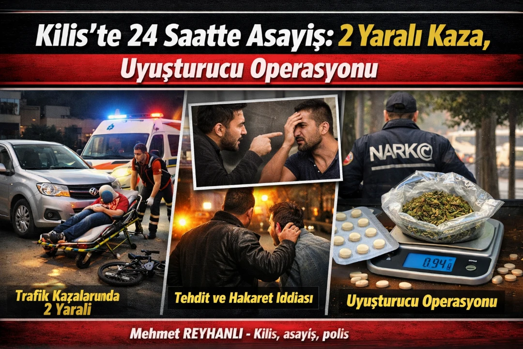 Kilis&rsquo;te son 24 Saatte meydana gelen Asayiş olayları