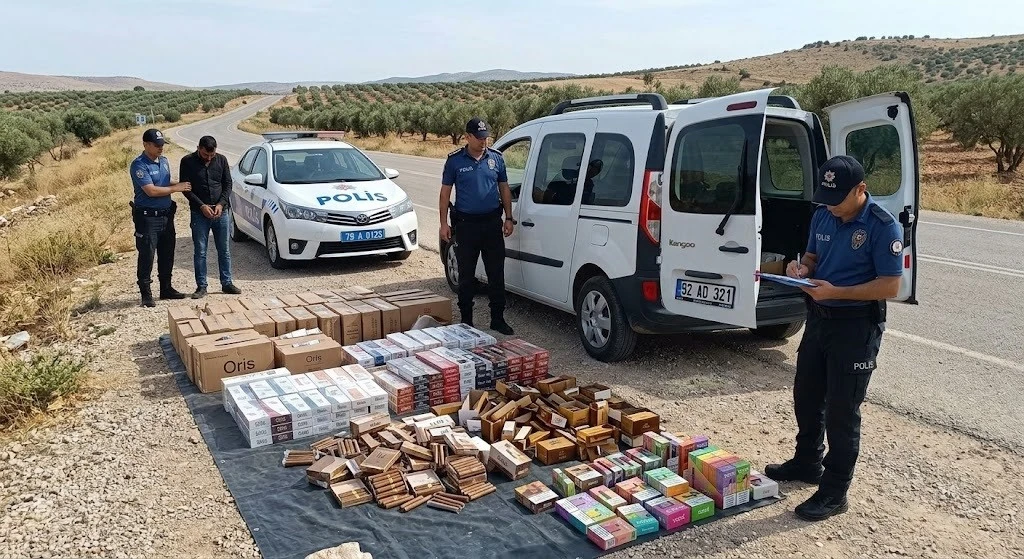 Kilis&rsquo;te Ş&uuml;pheli Ara&ccedil; Durduruldu Ara&ccedil;tan Bakın Neler &Ccedil;ıktı!