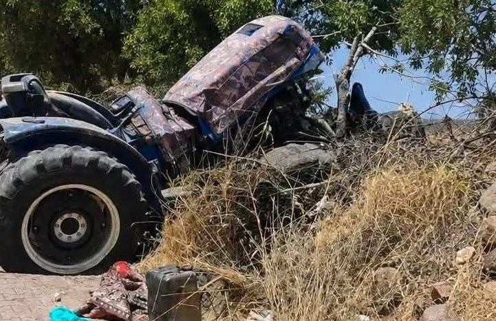 Kilis&rsquo;te trakt&ouml;r kazası: 2 kişi yaralandı