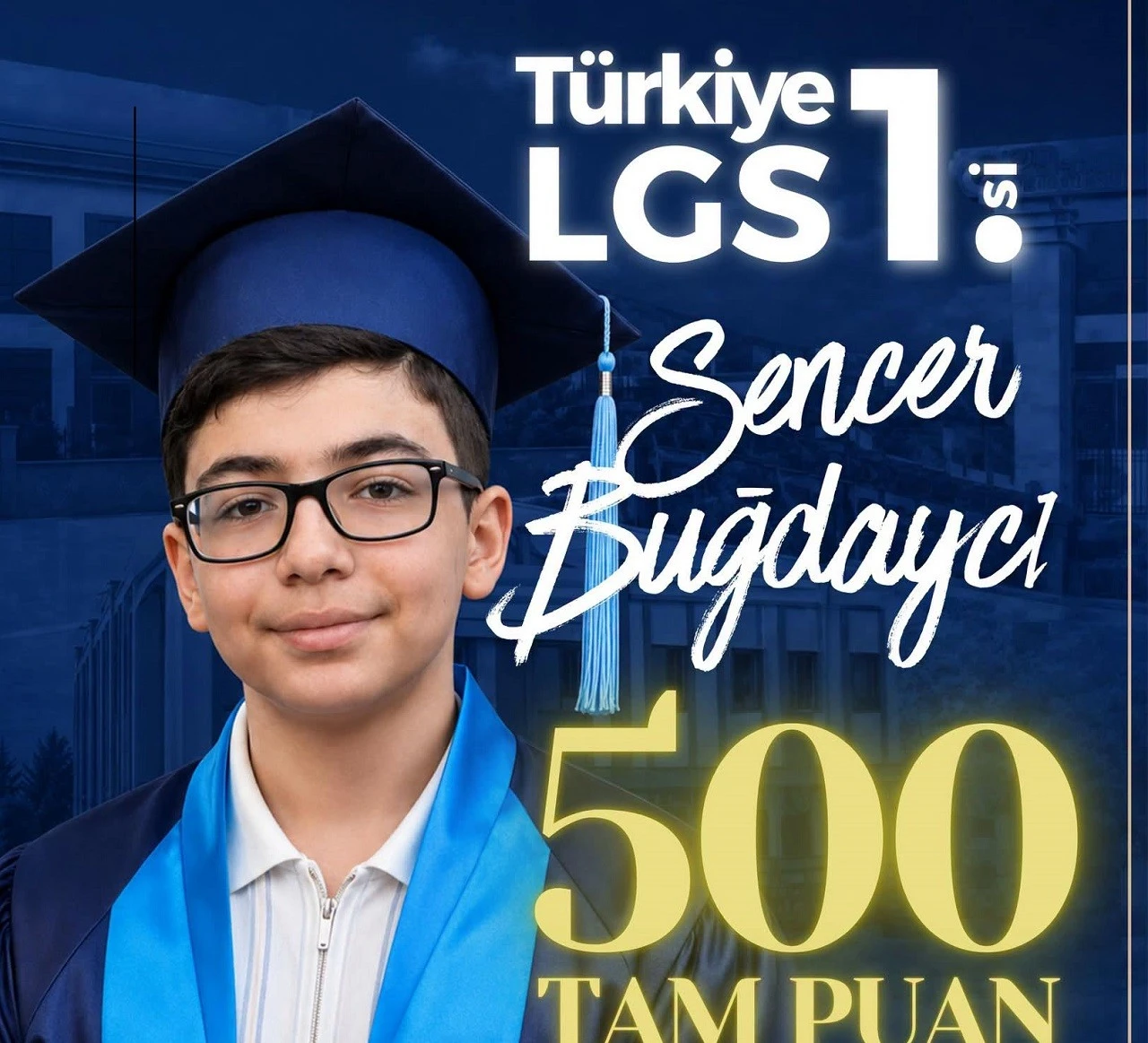 Kilisli &Ouml;ğrenci LGS&rsquo;de 500 Tam Puanla T&uuml;rkiye Birincisi Oldu