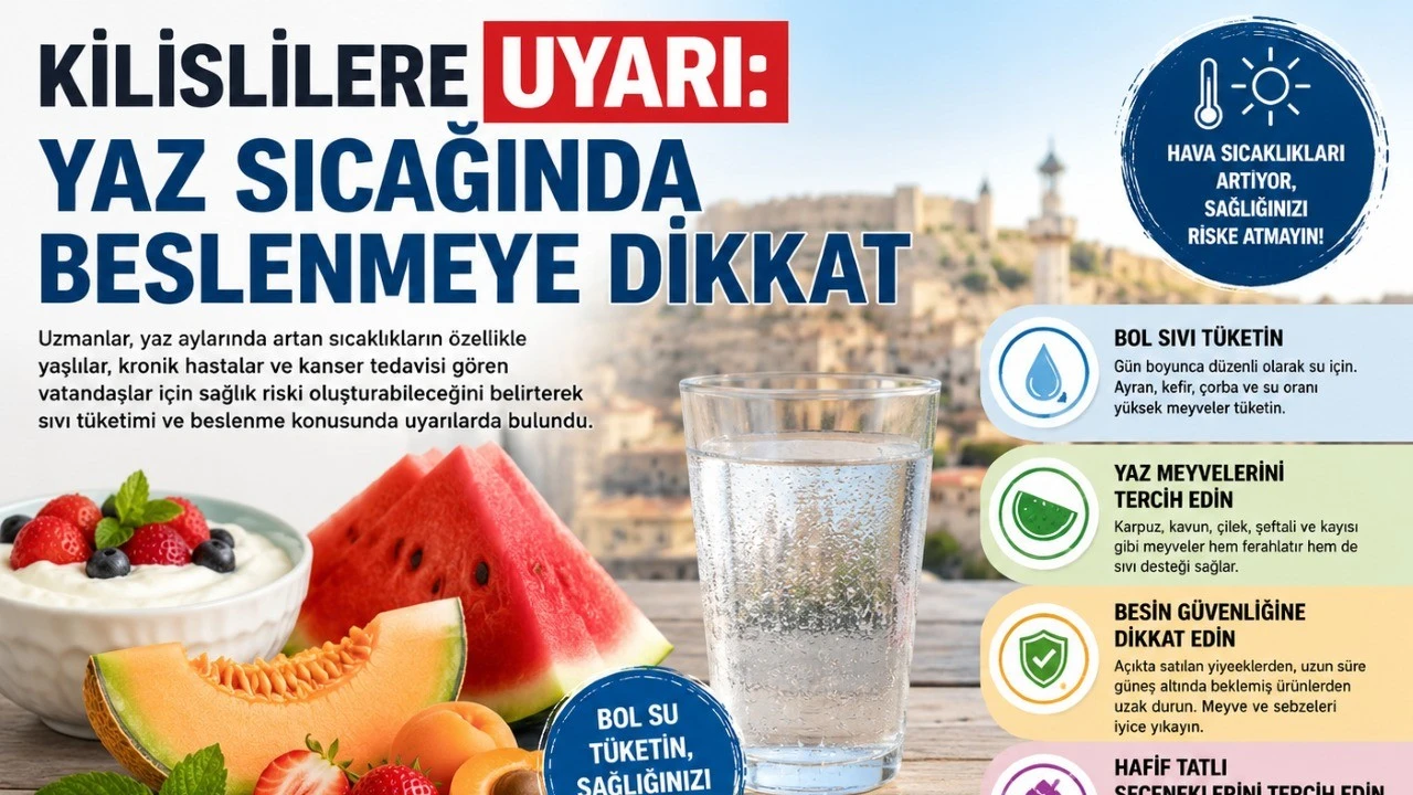 Kilislilere Uyarı: Yaz Sıcağında Beslenmeye Dikkat